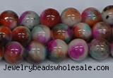 CMJ493 15.5 inches 8mm round rainbow jade beads wholesale