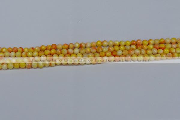 CMJ505 15.5 inches 4mm round rainbow jade beads wholesale