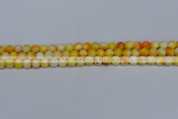 CMJ507 15.5 inches 8mm round rainbow jade beads wholesale