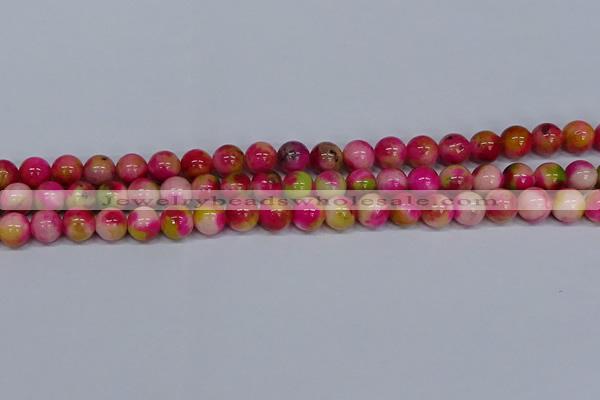 CMJ515 15.5 inches 10mm round rainbow jade beads wholesale