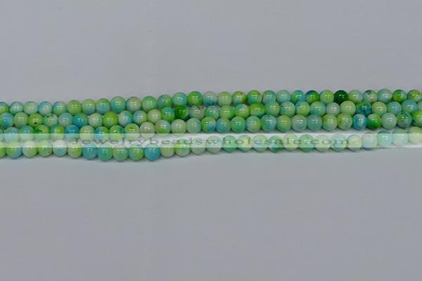 CMJ520 15.5 inches 6mm round rainbow jade beads wholesale