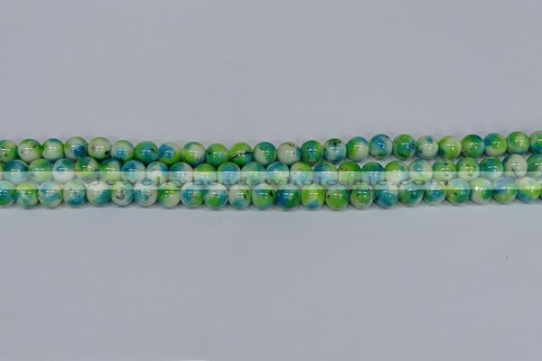 CMJ521 15.5 inches 8mm round rainbow jade beads wholesale