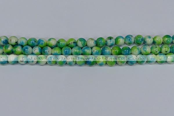 CMJ523 15.5 inches 12mm round rainbow jade beads wholesale