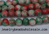 CMJ534 15.5 inches 6mm round rainbow jade beads wholesale
