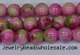 CMJ549 15.5 inches 8mm round rainbow jade beads wholesale