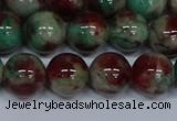 CMJ572 15.5 inches 12mm round rainbow jade beads wholesale