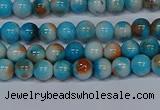 CMJ575 15.5 inches 4mm round rainbow jade beads wholesale