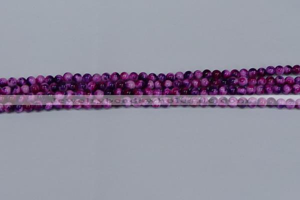CMJ582 15.5 inches 4mm round rainbow jade beads wholesale
