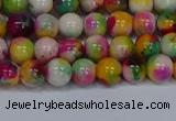 CMJ590 15.5 inches 6mm round rainbow jade beads wholesale