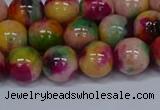 CMJ592 15.5 inches 10mm round rainbow jade beads wholesale
