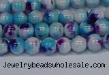 CMJ611 15.5 inches 6mm round rainbow jade beads wholesale