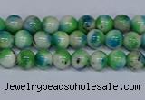 CMJ624 15.5 inches 4mm round rainbow jade beads wholesale