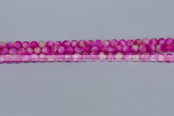 CMJ640 15.5 inches 8mm round rainbow jade beads wholesale