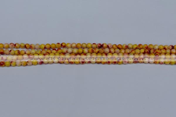 CMJ645 15.5 inches 4mm round rainbow jade beads wholesale