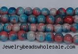 CMJ659 15.5 inches 4mm round rainbow jade beads wholesale