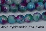 CMJ689 15.5 inches 8mm round rainbow jade beads wholesale