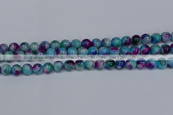 CMJ691 15.5 inches 12mm round rainbow jade beads wholesale