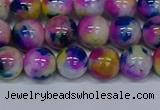 CMJ711 15.5 inches 10mm round rainbow jade beads wholesale