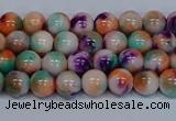 CMJ723 15.5 inches 6mm round rainbow jade beads wholesale