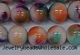 CMJ726 15.5 inches 12mm round rainbow jade beads wholesale