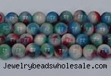 CMJ729 15.5 inches 4mm round rainbow jade beads wholesale
