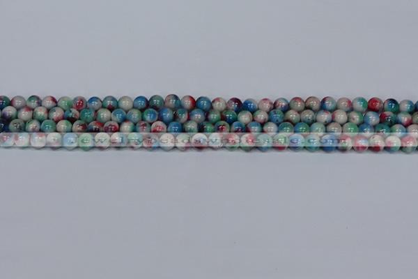 CMJ730 15.5 inches 6mm round rainbow jade beads wholesale