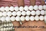 CMJ804 15.5 inches 12mm round matte Mashan jade beads wholesale