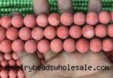 CMJ829 15.5 inches 12mm round matte Mashan jade beads wholesale