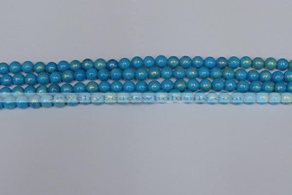 CMJ950 15.5 inches 4mm round Mashan jade beads wholesale