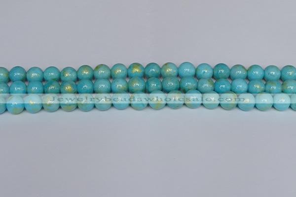 CMJ966 15.5 inches 6mm round Mashan jade beads wholesale