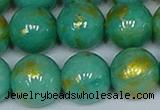 CMJ974 15.5 inches 12mm round Mashan jade beads wholesale