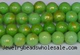 CMJ975 15.5 inches 4mm round Mashan jade beads wholesale