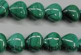 CMN424 15.5 inches 8*8mm heart natural malachite beads wholesale