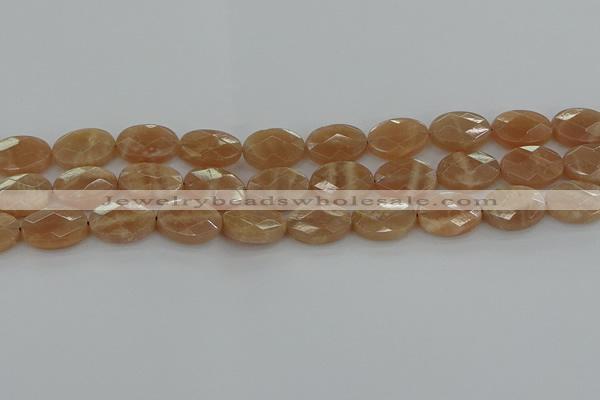 CMS1106 15.5 inches 12*16mm faceted oval moonstone gemstone beads