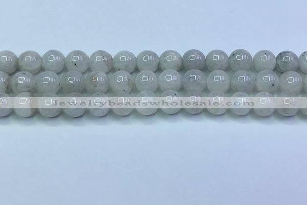 CMS1491 15.5 inches 8mm round white moonstone beads wholesale