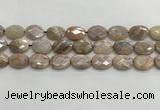 CMS1802 15.5 inches 15*20mm faceted oval AB-color moonstone beads