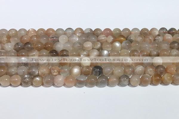 CMS2010 15.5 inches 6mm round moonstone gemstone beads