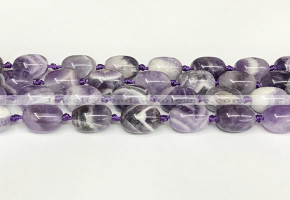 CNA1121 15.5 inches 14*19mm drum dogtooth amethyst beads