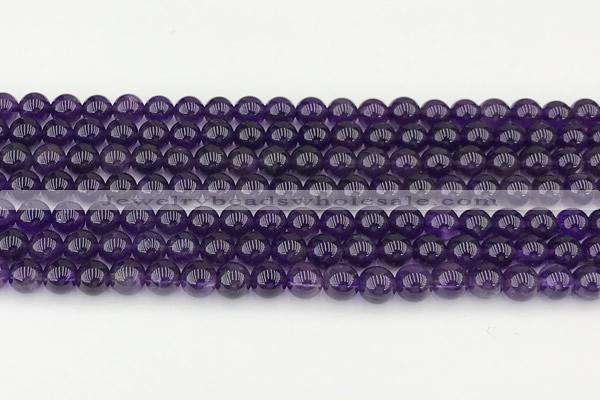 CNA1242 15 inches 6mm round amethyst gemstone beads