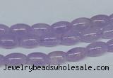 CNA410 15.5 inches 6*10mm rice natural lavender amethyst beads
