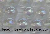 CNC203 15.5 inches 10mm round AB-color white crystal beads