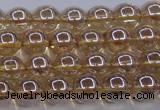 CNC501 15.5 inches 6mm round dyed natural white crystal beads