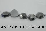 CNG1530 8 inches 22*30mm - 30*40mm freeform agate beads