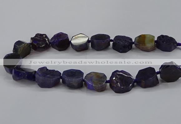 CNG2769 15.5 inches 20*22mm - 22*26mm freeform agate beads