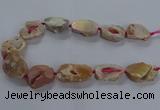 CNG2801 15.5 inches 25*30mm - 30*40mm freeform druzy agate beads
