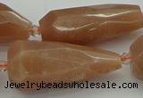 CNG5613 15.5 inches 15*35mm - 18*45mm faceted teardrop moonstone beads