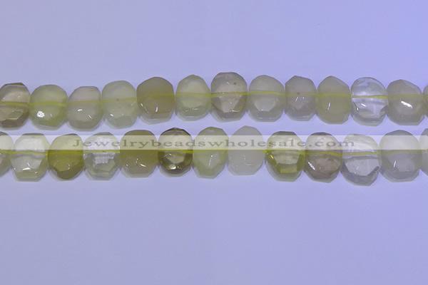 CNG6304 15.5 inches 13*18mm - 15*20mm faceted freeform lemon quartz beads