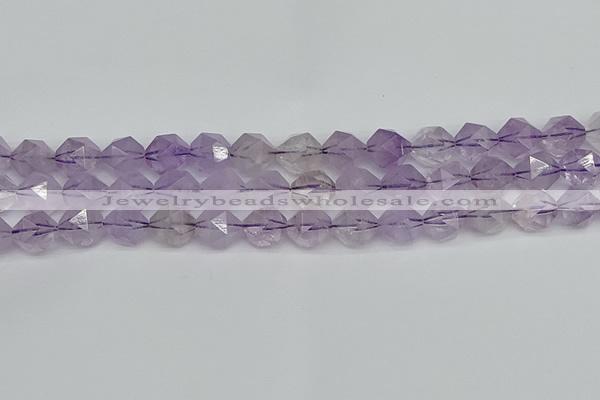 CNG7218 15.5 inches 12mm faceted nuggets amethyst beads wholesale