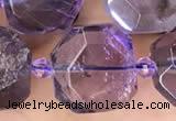 CNG8926 15 inches 14mm - 16mm faceted freeform ametrine beads