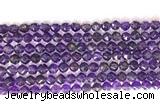 CNG9092 15.5 inches 6mm faceted nuggets amethyst gemstone beads